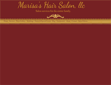 Tablet Screenshot of marisashairsalonllc.com